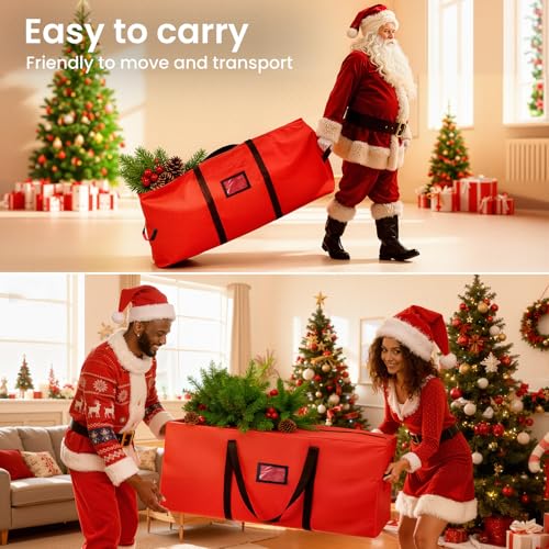 7.5 Ft Christmas Tree Storage Bag Waterproof & Reinforced Handles