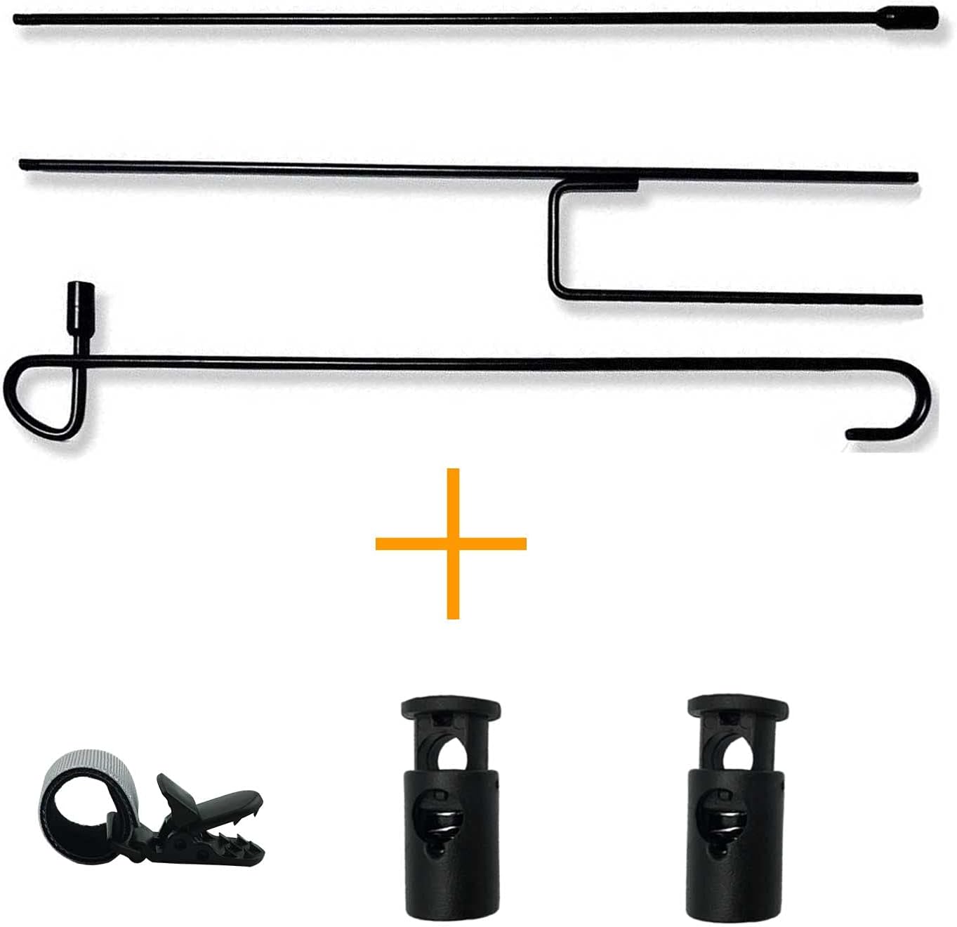 Skiennix Garden Flag Stand - Durable Waterproof Holder with Flag Stopper & Clip | Powder-Coated Finish