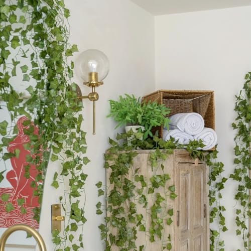 Artificial Ivy Garland 672Ft UV Resistant Fake Vines for Home Garden Party Decor - 96 Pack