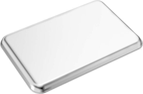 Bastwe Stainless Steel Baking Sheets Set of 2 - Healthy, Non-Toxic, Rustproof & Easy to Clean
