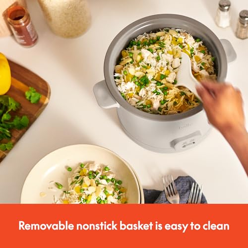 BELLA 16-Cup Rice Cooker & Steamer with Oatmilk Variation, Food Steamer