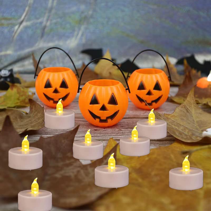 150 Pack Flameless LED Tea Lights Candles Flickering Warm Yellow - Long Battery Life