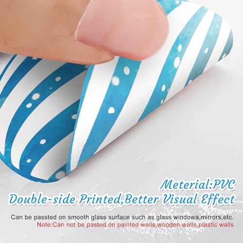 Cinrobiye 172Pcs Christmas Snowflake Window Clings Winter Wonderland Decal Stickers Let it Snow Reindeer Snowman Window Seasons Decals for Elk Snowball Holiday Home Kitchen Living Room,9 Sheets