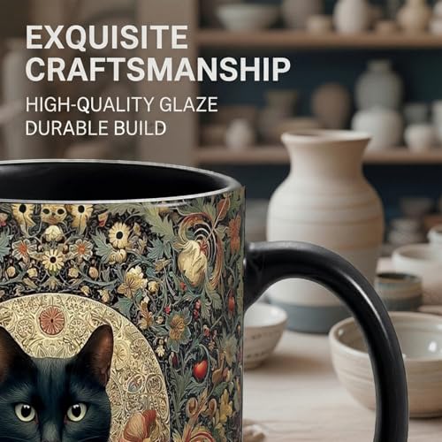 Funny Cat Coffee Mug - Personalized Ceramic Cat Lady Gift, 12oz
