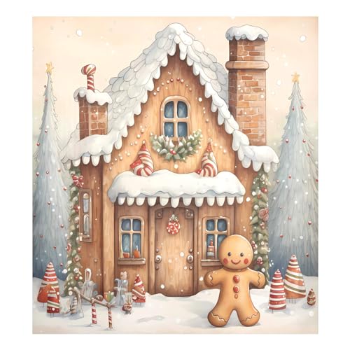 ALAZA Christmas Gingerbread Castle Dishwasher Magnet Cover Sticker Multi 14 - Kitchen Refrigerator Decor