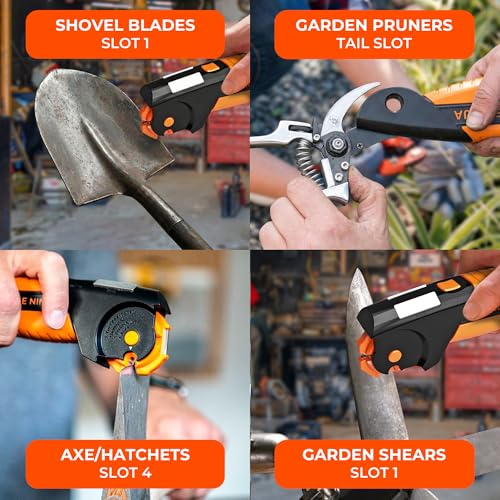 Orange Ninja 7-in-1 Garden & Knife Sharpener - Small