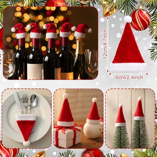 Christmas Chair Covers and Santa Hat Set for Pets & Adults - 28 Pieces