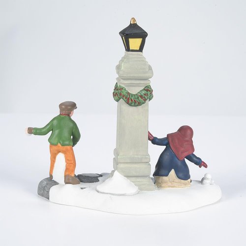 Department 56 Dickens' Village Snowball Fun Figurine - 3.5 Inch, Colorful Holiday Decor