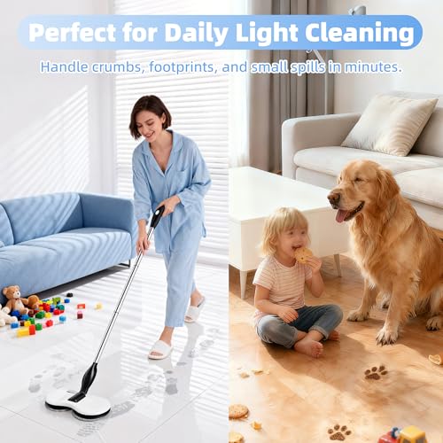 Electric Mop for Floor Cleaning, As Seen On TV, Cordless Spin Mopper