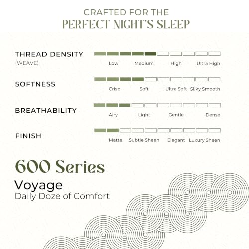 Mayfair Linen Egyptian Cotton King Sheets Set 600 Series Voyage Collection White - Deep Pocket, Soft & Cooling, 4 Pieces, Variation King / 01