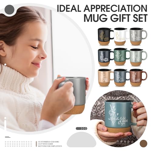 Geiserailie Appreciation 10-Piece Inspirational Coffee Mug Set for Women