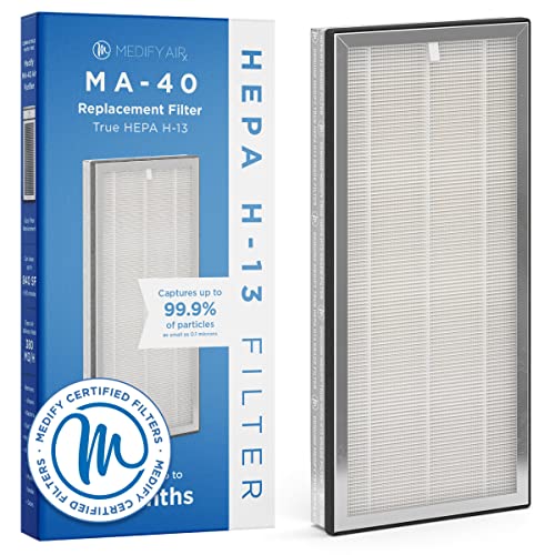 Medify MA-40 3-in-1 Air Filter Replacement for Allergens Smoke Dust Pollen Pet Dander - Variation 1