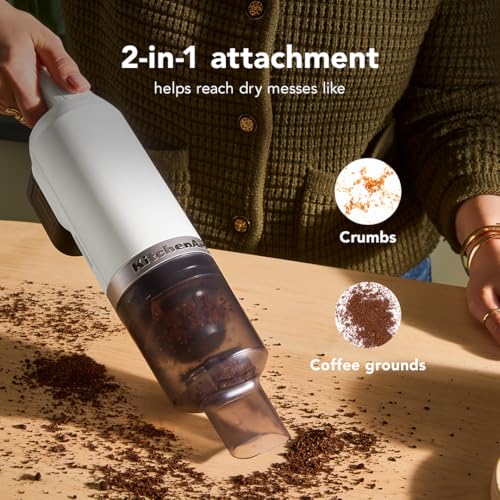 Cordless Kitchen Vacuum Cleaner with Removable Battery - Porcelain White