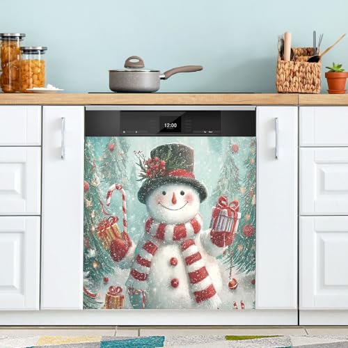 Wusikd Christmas Tree Dishwasher Magnet Cover 23x26 in - Multi 5
