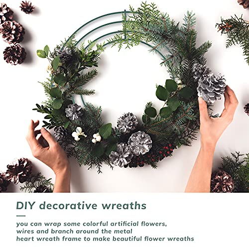 Hotop 20 Pcs 12 Inch Wire Wreath Frames for Christmas Decor (12 Inch)