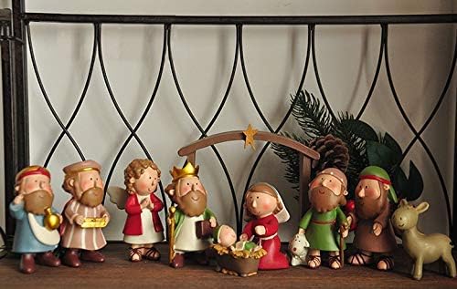Miniature Holy Family Nativity Figurine - 2.56 Inch Tabletop Christmas Decoration