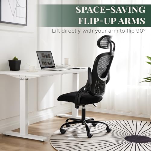 Computer Chair, Mesh Office Desk Chair with Lumbar Support