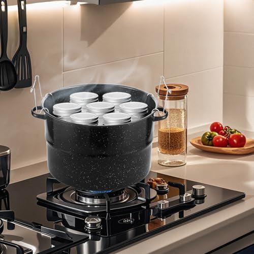 21.5 Quart Canning Pot Set with Rack & Lids - Beginner Canning Kit