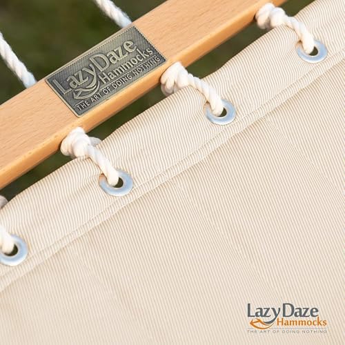 Lazy Daze Double Quilted Hammock with Pillow for Outdoor Use - Fits 13-15 Ft Stand