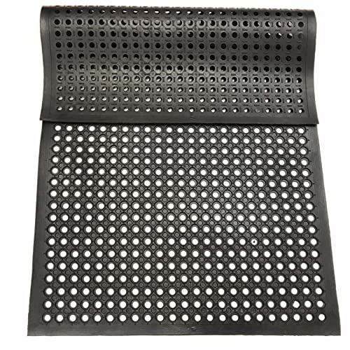 Uniboho 60x35 Inch Heavy Duty Rubber Drainage Floor Mat Non Slip Indoor Outdoor