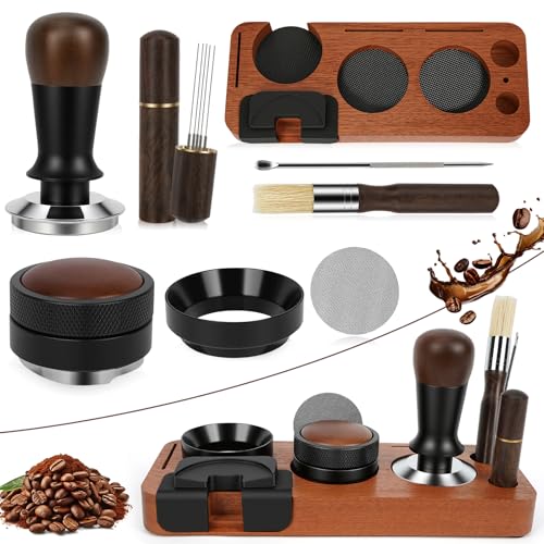 54mm Espresso Tamper Kit - 8-Piece Home Barista Accessories Set