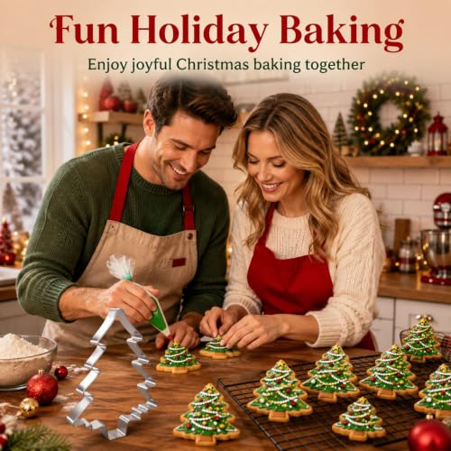 Large 5'' Christmas Tree Cookie Cutter - Stainless Steel Bakeware