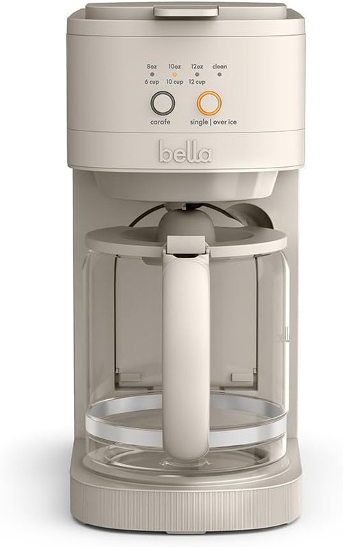 BELLA VersaBrew 2-in-1 Coffee Maker - K-Cup Compatible, Brew 3 Sizes, Iced Coffee Function, 60oz Tank