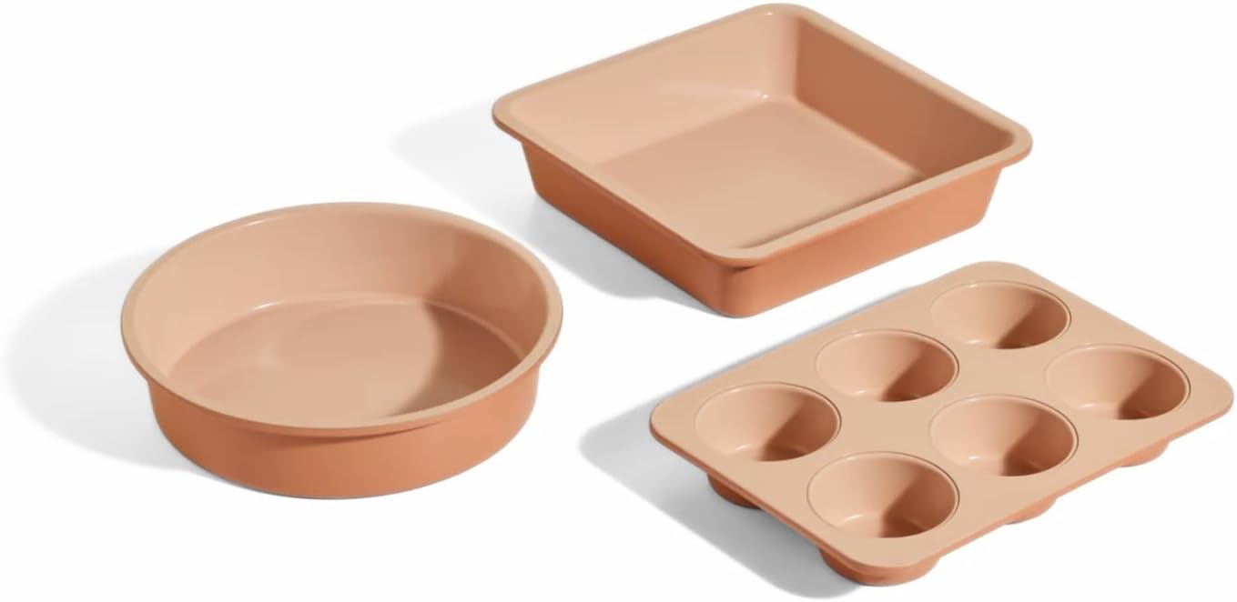 Our Place Wonder Oven Baker’s Kit | 3-Piece Toxin-Free Ceramic Nonstick Bakeware Set - Oven-Safe to 450°F - Spice