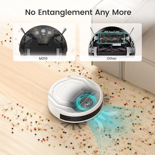 Lefant M210 Robot Vacuum Cleaner White-01, Strong Suction, 120 Min Runtime, Wi-Fi & Alexa Control