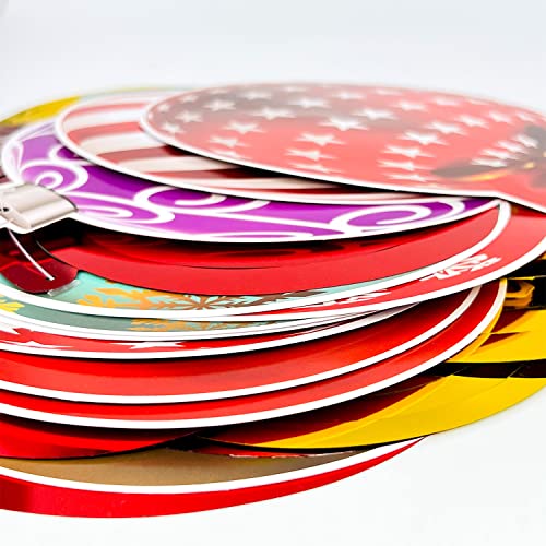 Merry Christmas Decorations Hanging Ceiling Swirls (30Pcs Fully-Assembled) Christmas Tree Ball Slices Cutout Swirls for Christmas Party Porch Home House Bar, Xmas Holiday Supplies Decorations