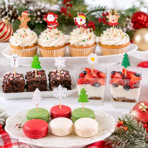 150pcs 5.2in Christmas Cocktail Picks - Basilify Christmas Cocktail Picks, Xmas Party Decor
