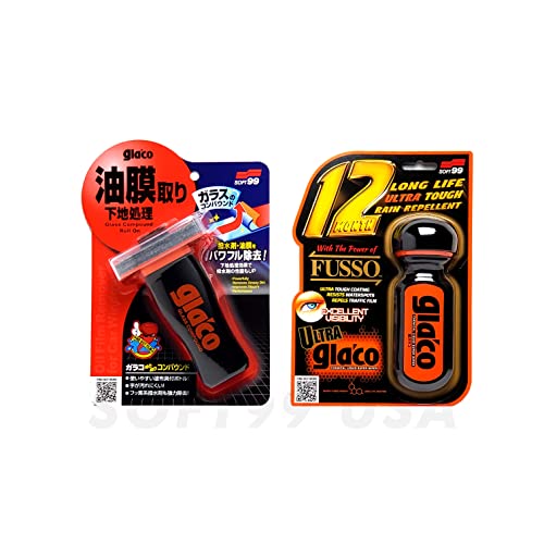 Glass Cleaning & Hydrophobic Coating Kit for Cars - Deep Clean & Water-Repellent
