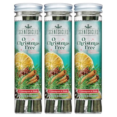 Scentsicles O Christmas Tree Scented Ornament 3 Pack - Fir, Balsam & Citrus Fragrance