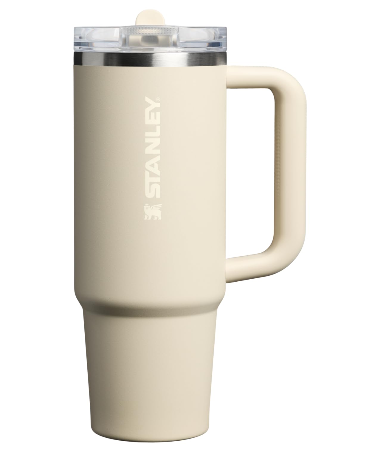 STANLEY Quencher ProTour Flip Straw Tumbler with Leakproof Lid 30 oz | Built-In Straw & Handle | Cupholder Compatible for Travel | Insulated Stainless Steel Cup | BPA-Free | Exclusive Toasted Almond
