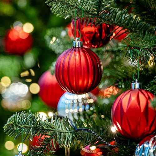 Quacc 100 PCS Green Bauble Hooks Metal Ornament Hooks for Christmas Tree Wreaths Home Kitchen Party Decoration (Green)