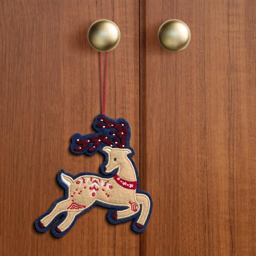 Lovepop Prancing Reindeer HeartFelt Charm Card with Envelope – 5x7 (Variation: Prancing Reindeer Heartfelt Charm Card)