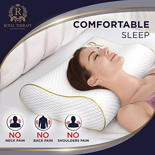 Royal Therapy King Memory Foam Cervical Pillow 31x14x5 inch for Neck Pain