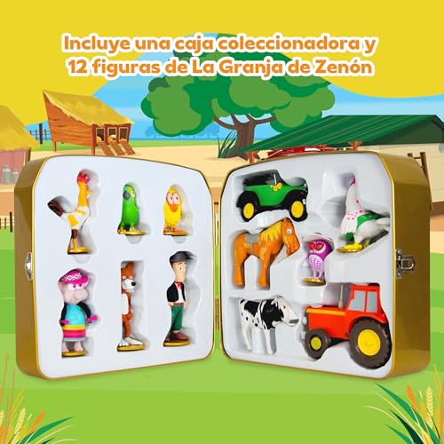 Farm of Zenon Action Figurine Set - 12 Characters + Gold Storage Tin