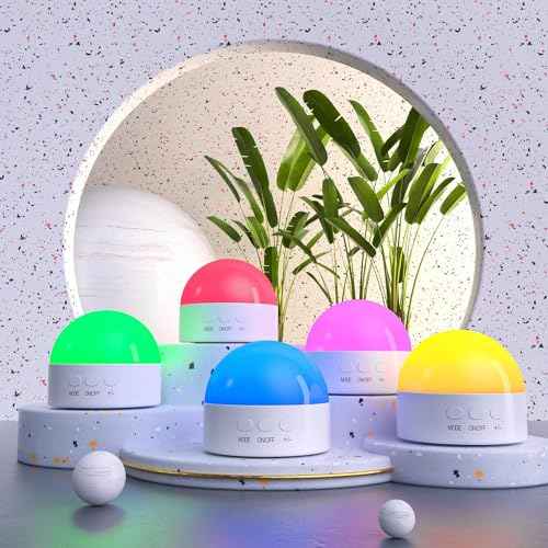Kintion Portable Night Light, Dimmable 8 Color Lighting, 1800mAh Battery Rechargeable, Small LED Lamp for Nursery, Baby, Kids and Adults(1pcs)