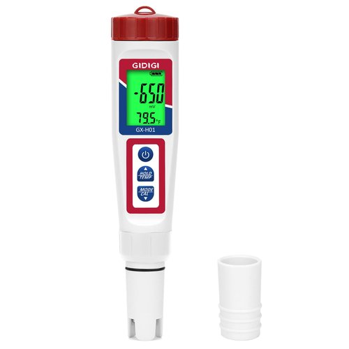 Hydrogen Water Tester,Digital ORP Meter for Drinking Water,6-in-1 pH TDS Tester,pH ORP TDS EC H2 and Temperature Meter for Drinking Water, Hydroponics, Pools, Aquariums Fish