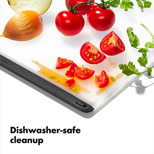 OXO Good Grips Plastic Carving & Cutting Board 21" x 14.5" - White, Dishwasher Safe
