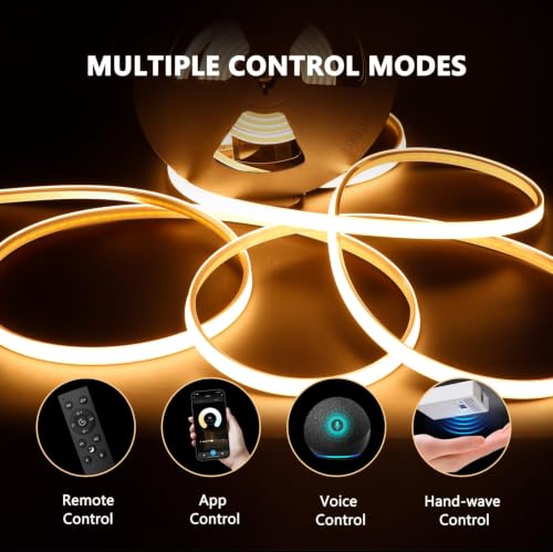 LED Strip Lights for Slat Wall Recessed - 16.4ft Smart Dimmable, Tunable White, Alexa Control