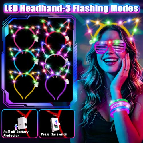 Glow in the Dark Party Supplies Set for Kids & Adults Neon Decorations