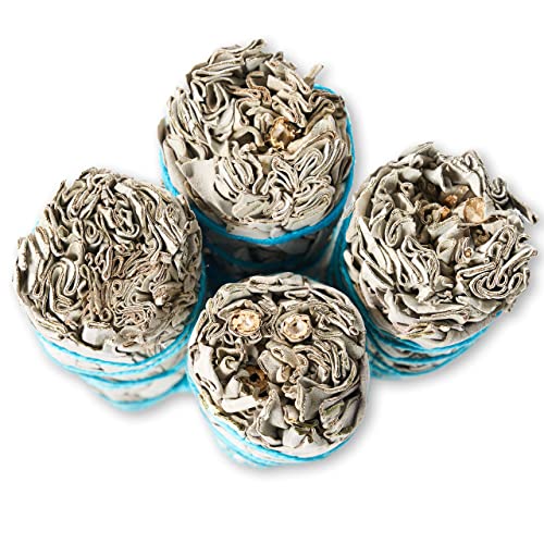 White Sage Smudge Sticks - 4 Inch Bundles, 20 Pack - Sustainably Sourced