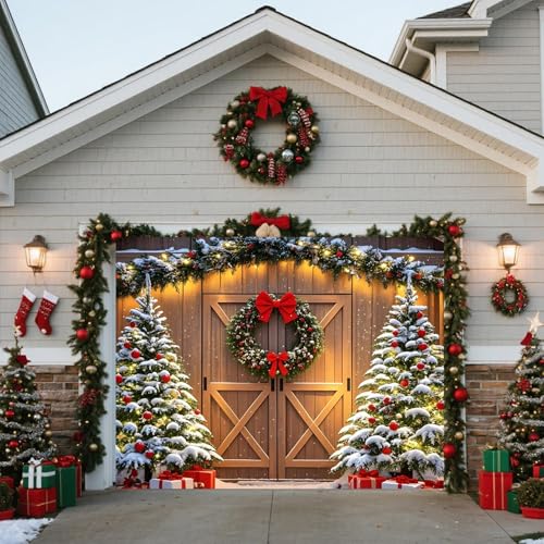Christmas Garage Door Cover, Banner, Holiday Decoration Banner