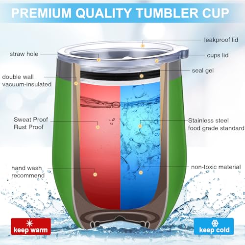 Sieral Thank You Tumbler 12 oz Steel with Lid Straw, Positive Style,