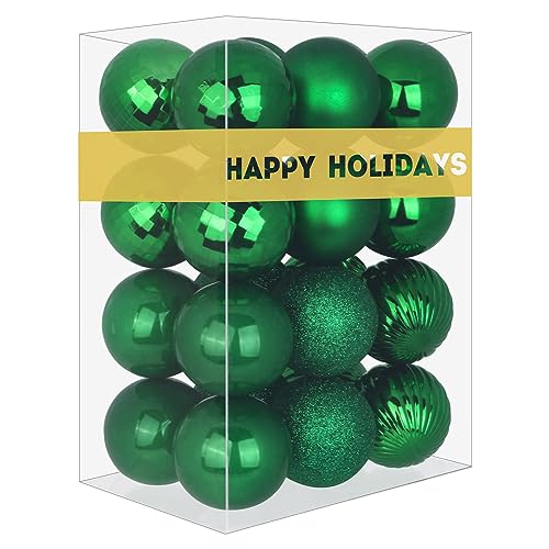 Emerald Green 3.2" Large Christmas Balls - Tree Decoration Ornaments