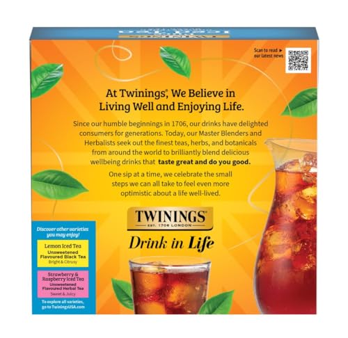 Twinings, Tea Iced Pure Black, 72 Count