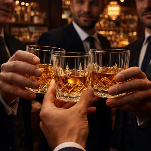 60 Pcs 10 oz Clear Plastic Whiskey Glasses - Shatterproof & Elegant Set