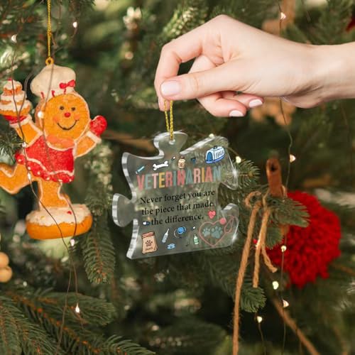 Veterinarian Gift Acrylic Puzzle Ornament – Vet Tech Graduation Appreciation